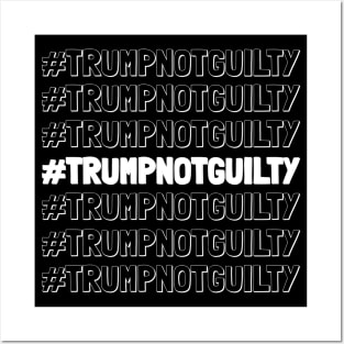 Hashtag Trump Not Guilty, #Trumpnotguilty Posters and Art